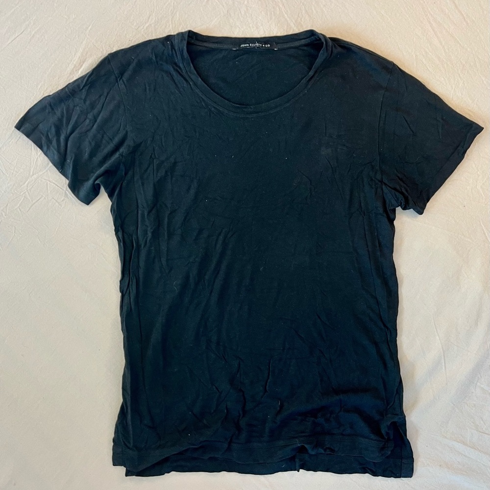 John Elliott Mercer Supima Cotton Black T shirt Men’s size 3 (Large)